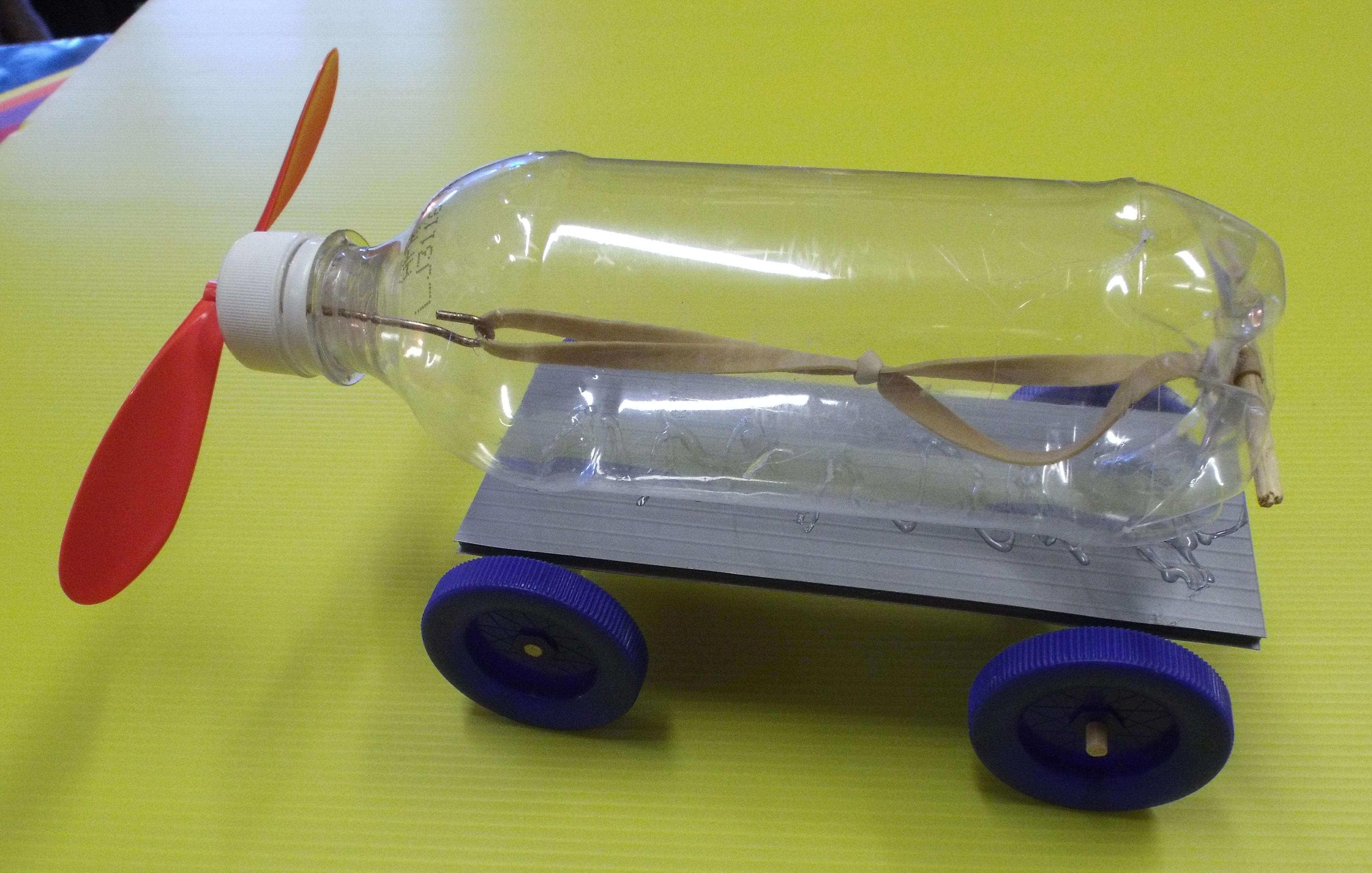 How To Make A Solar Powered Plastic Bottle Toy Car | Caroldoey
